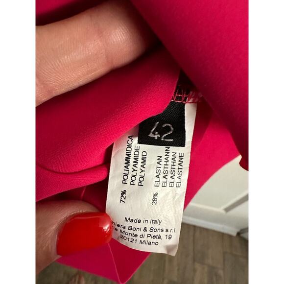 Chiara boni LA Petite Robe Women's Short Sleeves Abcmarcelle Mini Dress Size 42 - Picture 5 of 8